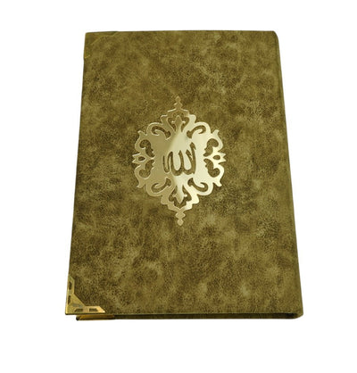 Modefa Islamic Decor Green Holy Quran in Keepsake Velvet Gift Case - Green