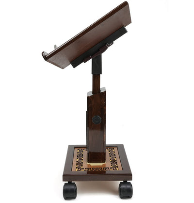 Modefa Islamic Decor Islamic Adjustable Quran Stand Rahle with Wheels
