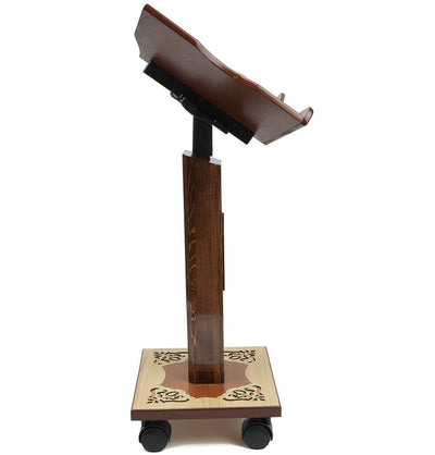 Modefa Islamic Decor Islamic Adjustable Quran Stand Rahle with Wheels - #M11R