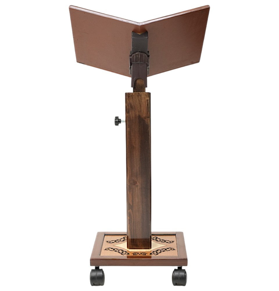 Modefa Islamic Decor Islamic Adjustable Quran Stand Rahle with Wheels - X-Large Arch #24-1
