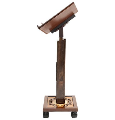 Modefa Islamic Decor Islamic Adjustable Quran Stand Rahle with Wheels - X-Large Arch #24-1
