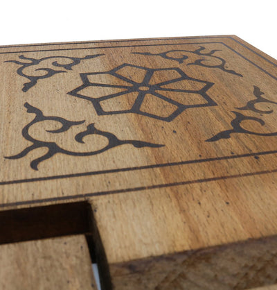 Modefa Islamic Decor Islamic Carved Wooden Quran Stand Rahle - Extra Large