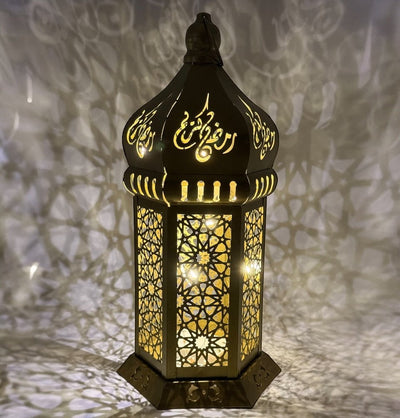 Modefa Islamic Decor Islamic Holiday Decor | Andalusia Lantern 13in - Gold