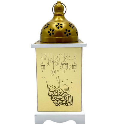 Modefa Islamic Decor Islamic Holiday Decor |Hosgeldin Ramadan Lantern 13.5in - Gold