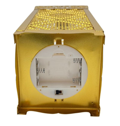 Modefa Islamic Decor Islamic Holiday Decor | Ramadan Fanoos Lantern 13in - Gold