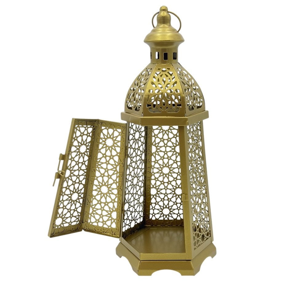Modefa Islamic Decor Islamic Holiday Decor | Selcuk Star Lantern 13in - Gold