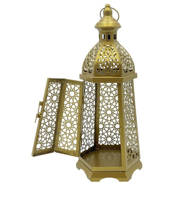Modefa Islamic Decor Islamic Holiday Decor | Selcuk Star Lantern 13in - Gold