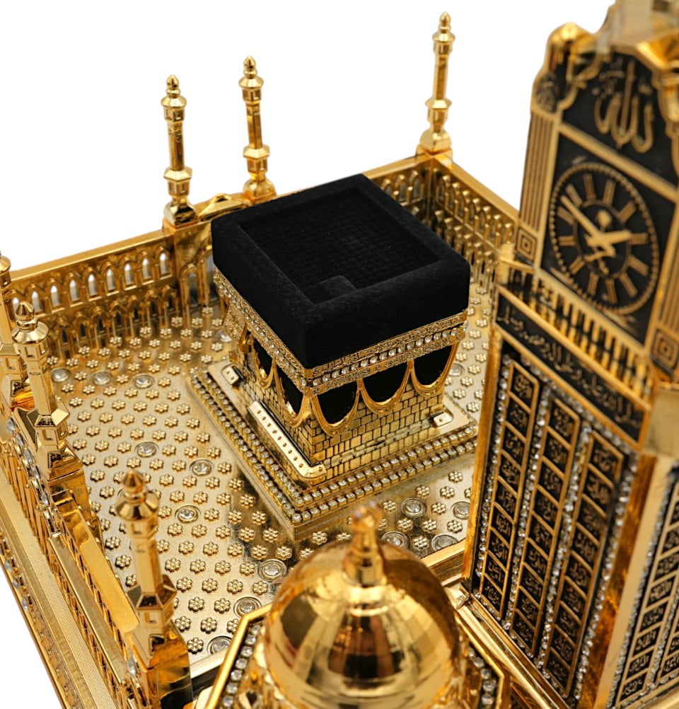 Islamic Table Decor 99 Names of Allah Kaaba Clock Tower Replica – Masj