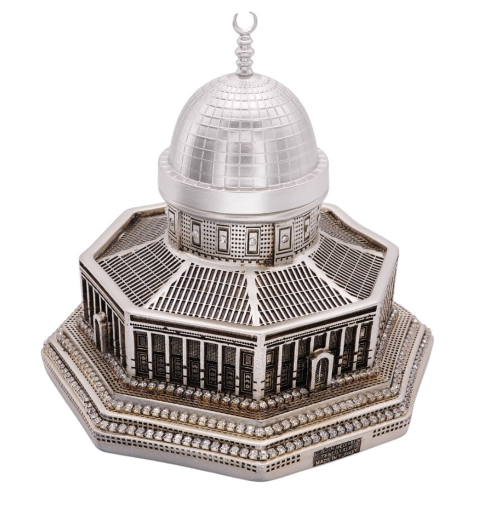Modefa Islamic Decor Islamic Table Decor | Al Aqsa Dome of the Rock Replica - Silver