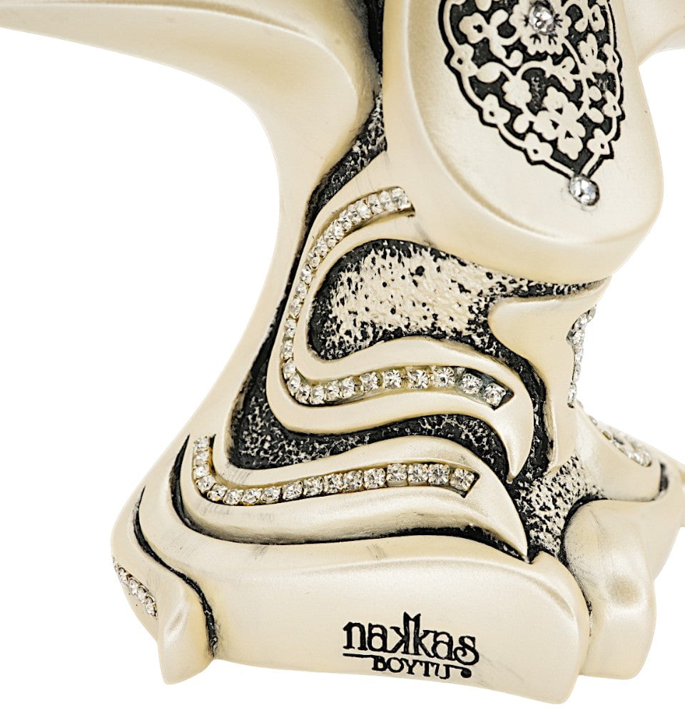 Modefa Islamic Decor Islamic Table Decor | Quran Open Book with Al-Fatiha & Ayatul Kursi | Mother of Pearl 181-3F