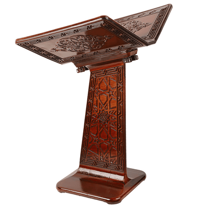 Modefa Islamic Decor Islamic Turkish Open Book Quran Stand Rahle - Wooden Brown