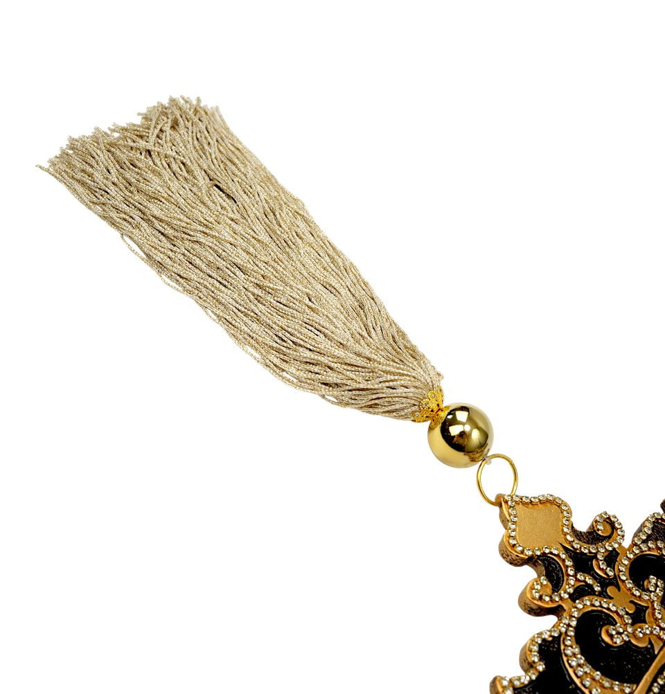 Modefa Islamic Decor Islamic Wall Decor Elif Nur Clock Ayatul Kursi - Gold