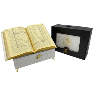 Modefa Islamic Decor Ivory Holy Quran Keepsake Beyza Gift Set - Ivory
