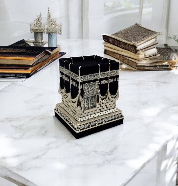 Large Kaba Haram Makki Home Decor Makkah With 99 Allah Names And Clock Tower Comes In Silver & Gold Islamic Ornament Gift Worth 90 Pound - Foto 12