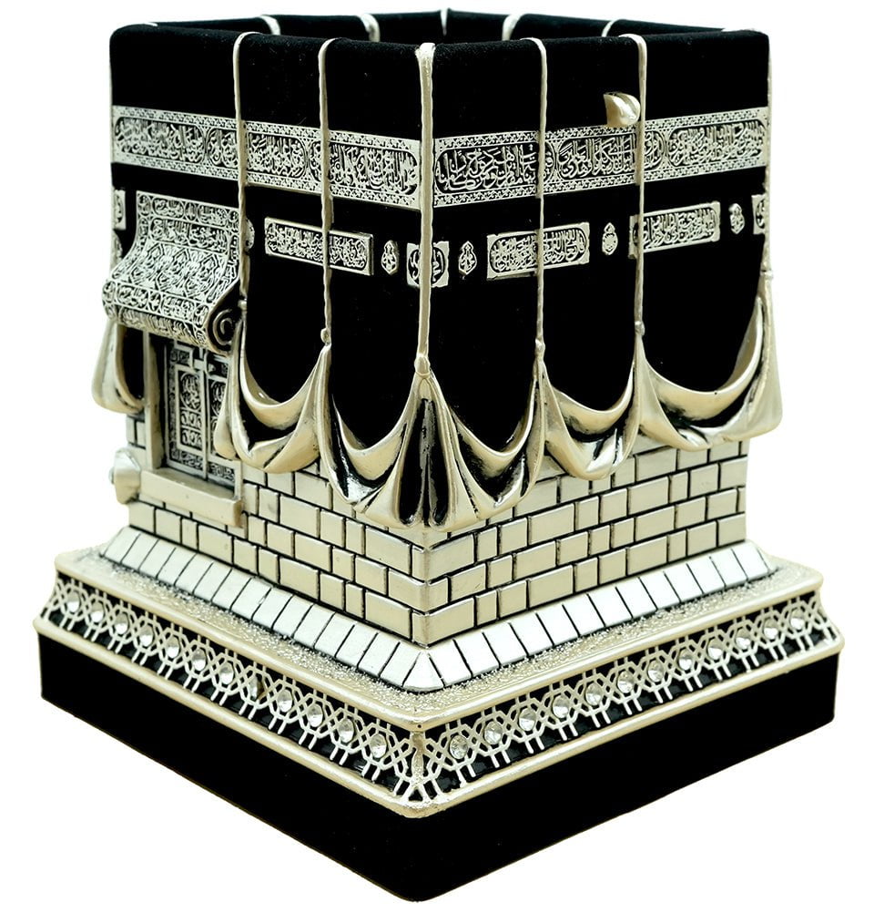 Modefa Islamic Decor Large Islamic Home Table Decor Kaba Replica Model Showpiece Bookend Eid Gift - Large, Mother of Pearl