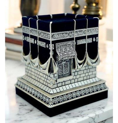 Modefa Islamic Decor Large Islamic Home Table Decor Kaba Replica Model Showpiece Bookend Eid Gift - Large, Mother of Pearl