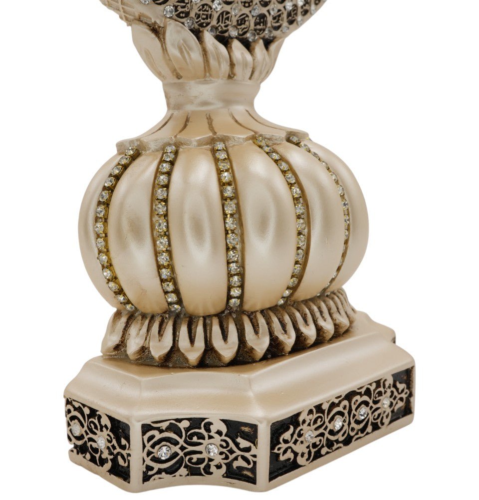Modefa Islamic Decor Mother of Pearl Islamic Table Decor | Crescent | 99 Names of Allah - Mother of Pearl