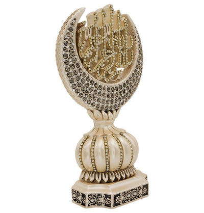 Modefa Islamic Decor Mother of Pearl Islamic Table Decor | Crescent | 99 Names of Allah - Mother of Pearl