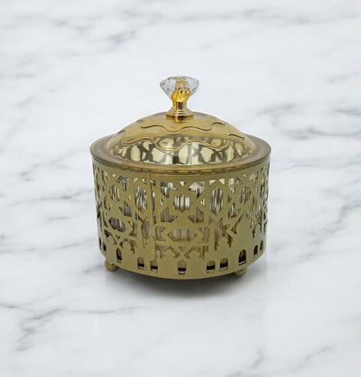 Modefa Islamic Decor Ramadan Candy Dish with Star & Minaret Motif
