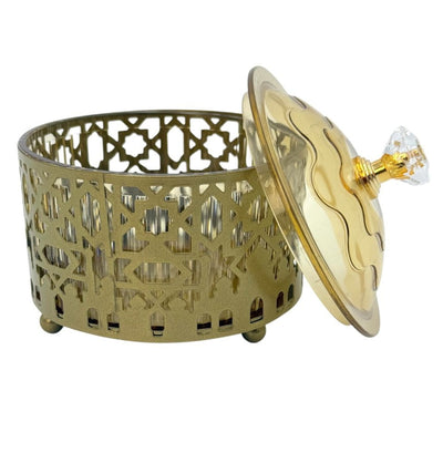 Modefa Islamic Decor Ramadan Candy Dish with Star & Minaret Motif