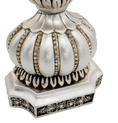 Modefa Islamic Decor Silver Islamic Table Decor Allah & Muhammad & 99 Names Crescent Set - Silver