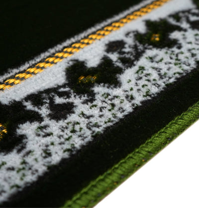 Modefa Kb2 Olive Green Child Velvet Islamic Prayer Rug - Kaba KB2 Olive Green