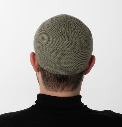 Modefa Kufi Army Green Men's Premium Islamic Cozy Knitted Kufi - Army Green