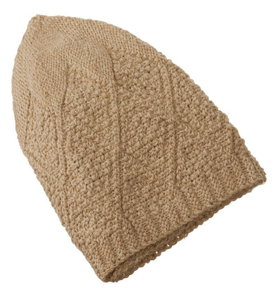 Modefa Kufi Beige Men's Premium Islamic Diamond Knitted Kufi - Camel Beige