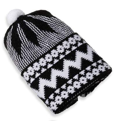 Modefa Kufi Black Men's Premium Islamic Haji Knitted Kufi - Black