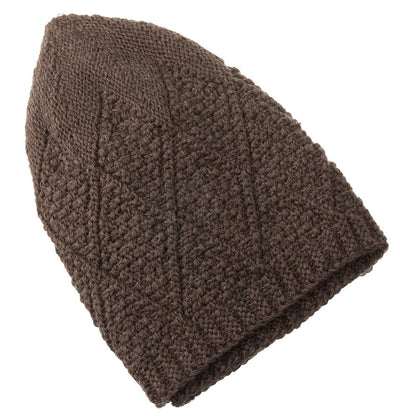 Modefa Kufi Brown Men's Premium Islamic Diamond Knitted Kufi - Brown