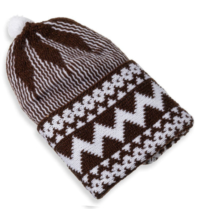 Modefa Kufi Brown Men's Premium Islamic Haji Knitted Kufi - Brown