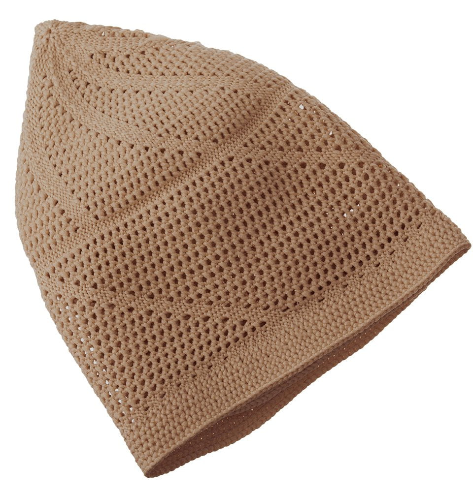 Modefa Kufi Camel Beige Men's Premium Islamic Dervish Knitted Kufi - Camel Beige