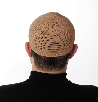 Modefa Kufi Camel Beige Men's Premium Islamic Dervish Knitted Kufi - Camel Beige