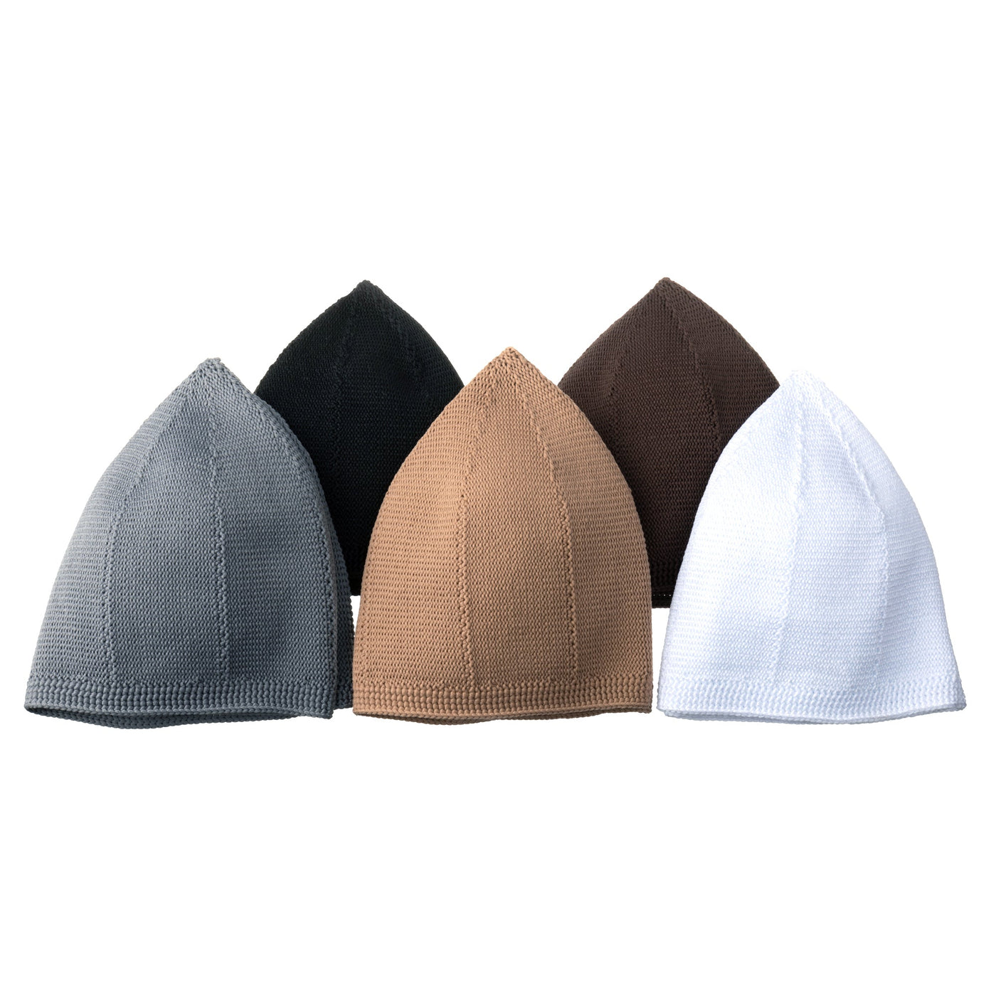 Modefa Kufi Caramel Men's Premium Islamic Kubbe Knitted Kufi - Beige