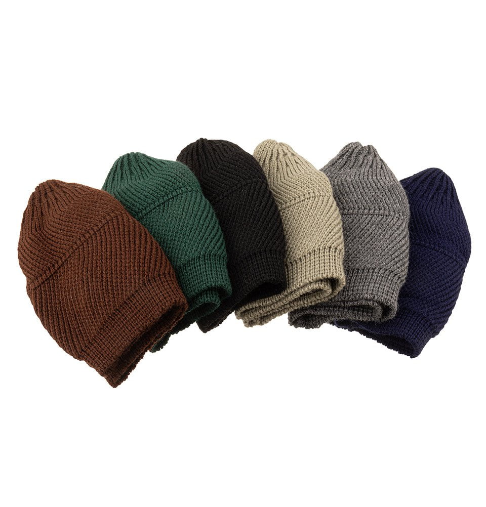 Modefa Kufi Charcoal Grey Men's Premium Islamic Cozy Knitted Kufi - Charcoal Grey