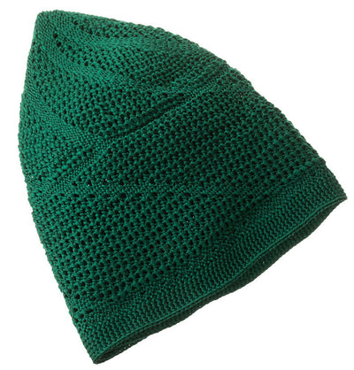 Modefa Kufi Emerald Green Men's Premium Islamic Dervish Knitted Kufi - Emerald Green