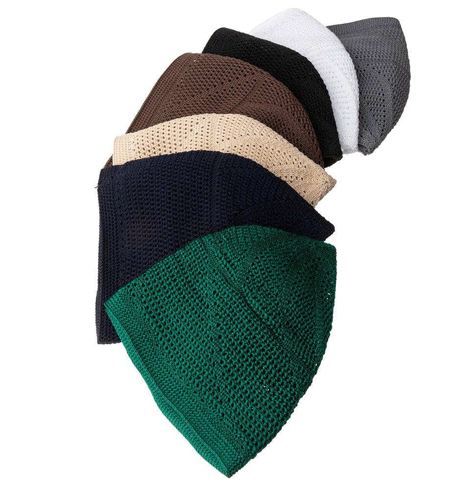 Modefa Kufi Emerald Green Men's Premium Islamic Dervish Knitted Kufi - Emerald Green