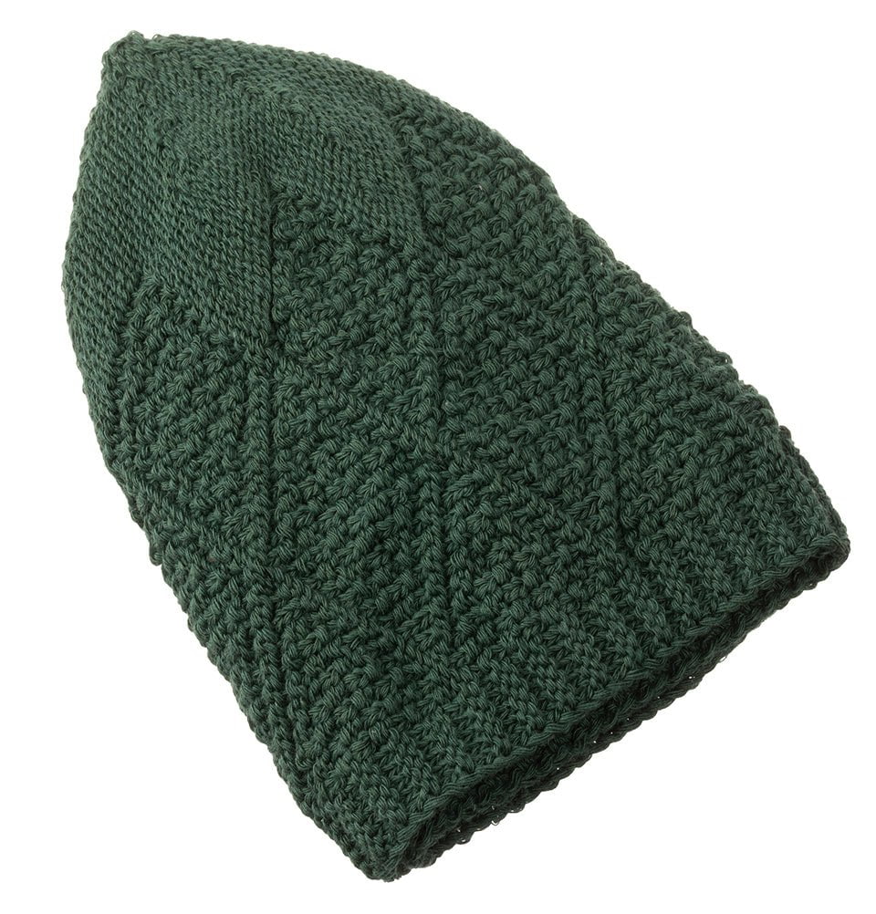 Modefa Kufi Forest Green Men's Premium Islamic Diamond Knitted Kufi - Forest Green