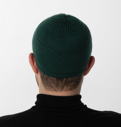 Modefa Kufi Hunter Green Men's Premium Islamic Cozy Knitted Kufi - Hunter Green