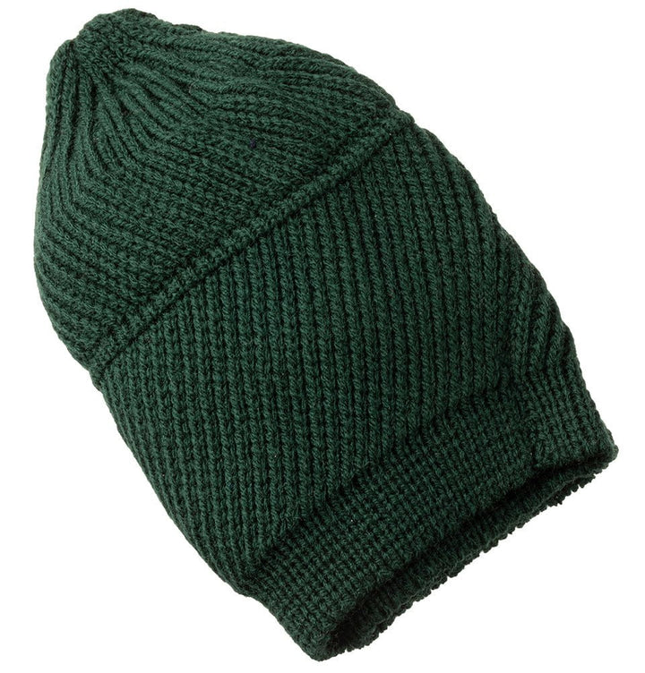 帽子 2025 yukifujisawa Knit cap DARK GREEN Men's Premium Islamic Cozy Knitted Kufi - Hunter Green