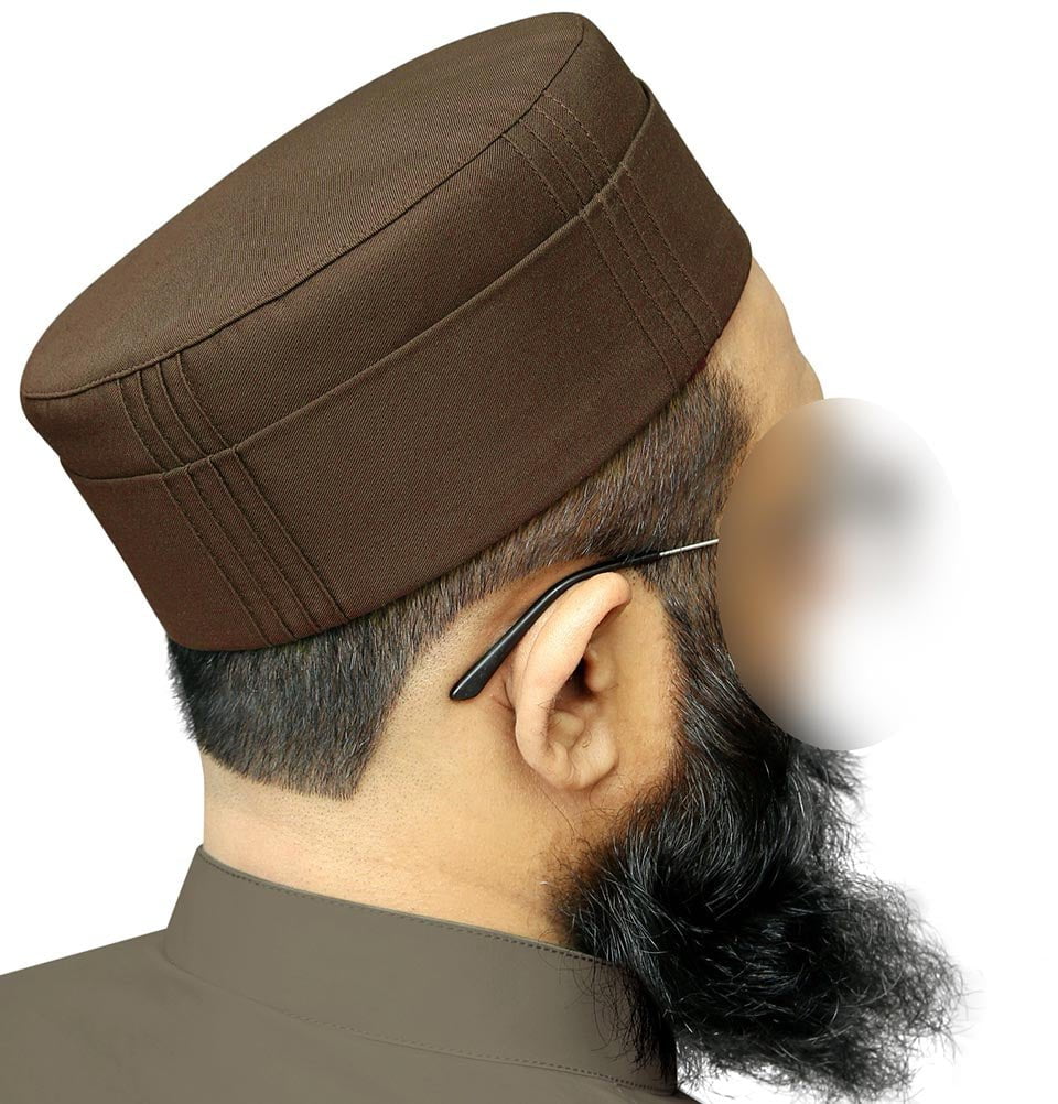 Modefa Kufi Men's Islamic Soft Kufi - Tailored Tawfiq - Light Brown