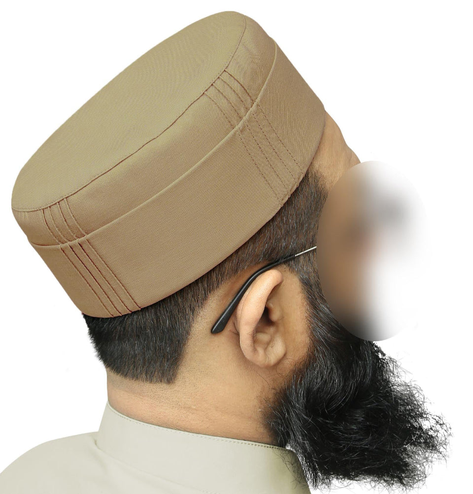 Modefa Kufi Men's Islamic Soft Kufi - Tailored Tawfiq - Mink