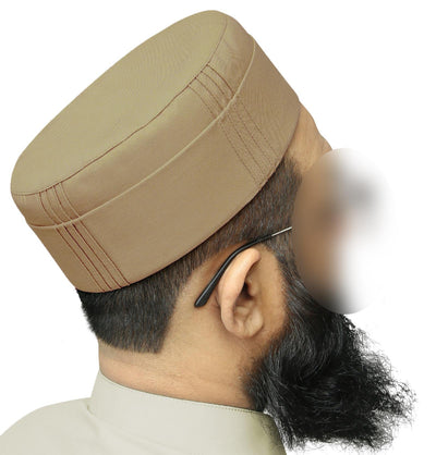 Modefa Kufi Men's Islamic Soft Kufi - Tailored Tawfiq - Mink