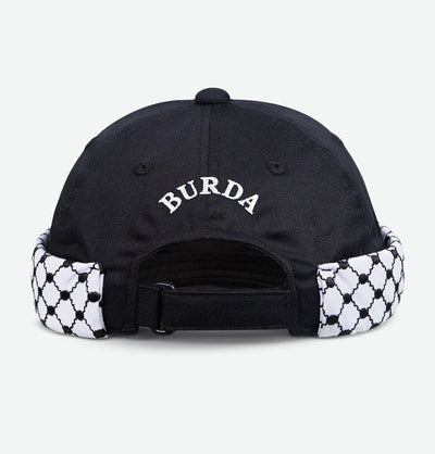 Modefa Kufi Men's Premium Brimless Cap - Black Kuffiyeh