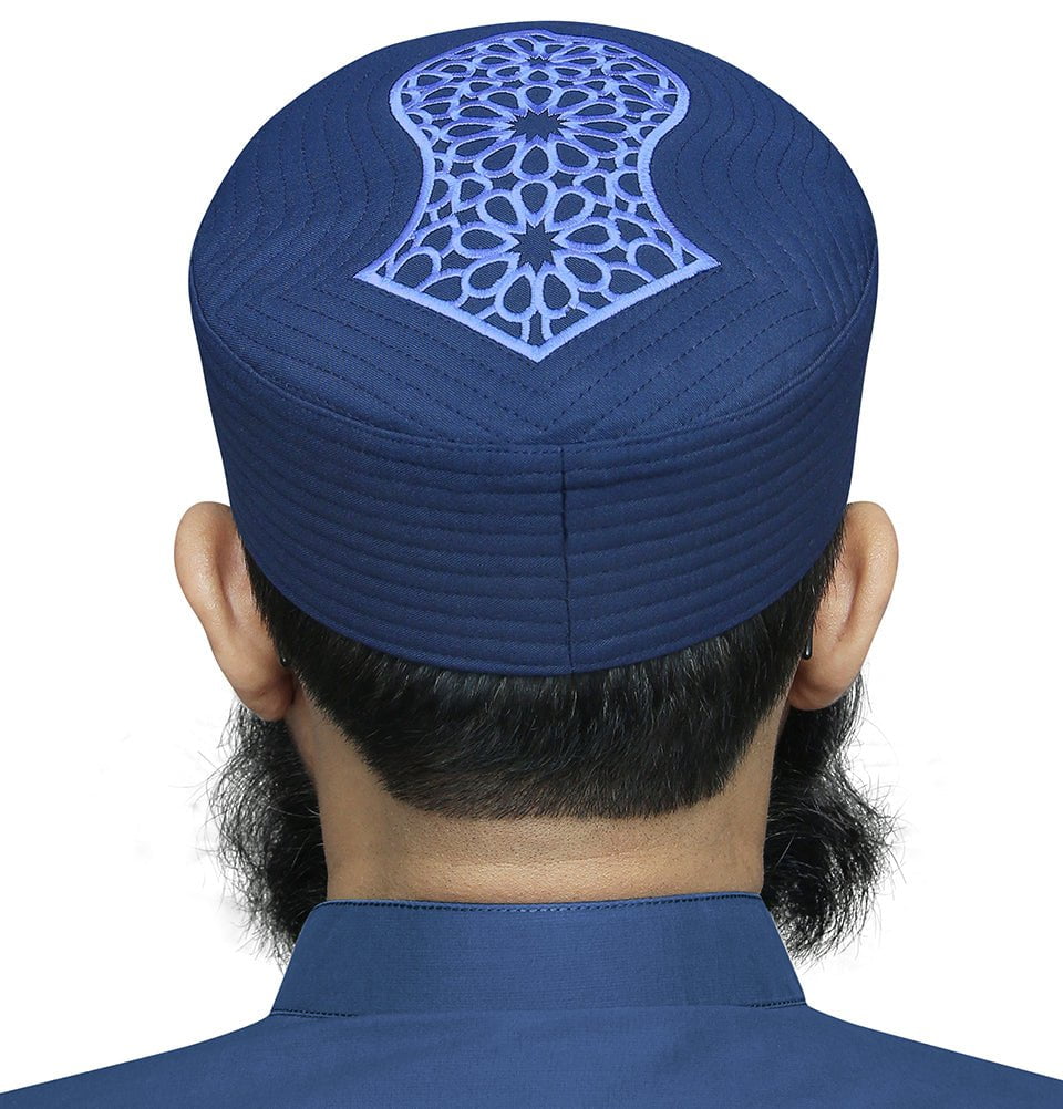 Modefa Kufi Men's Premium Islamic Turban Kufi - Sandal Navy