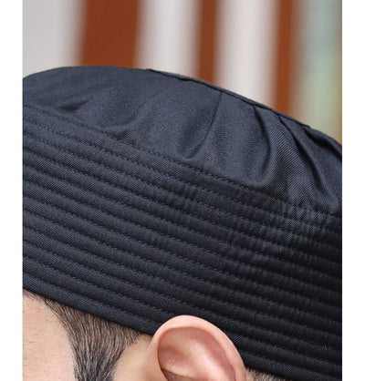 Modefa Kufi Men's Soft Islamic Turban Kufi - Black
