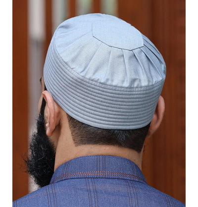 Modefa Kufi Men's Soft Islamic Turban Kufi - Light Grey