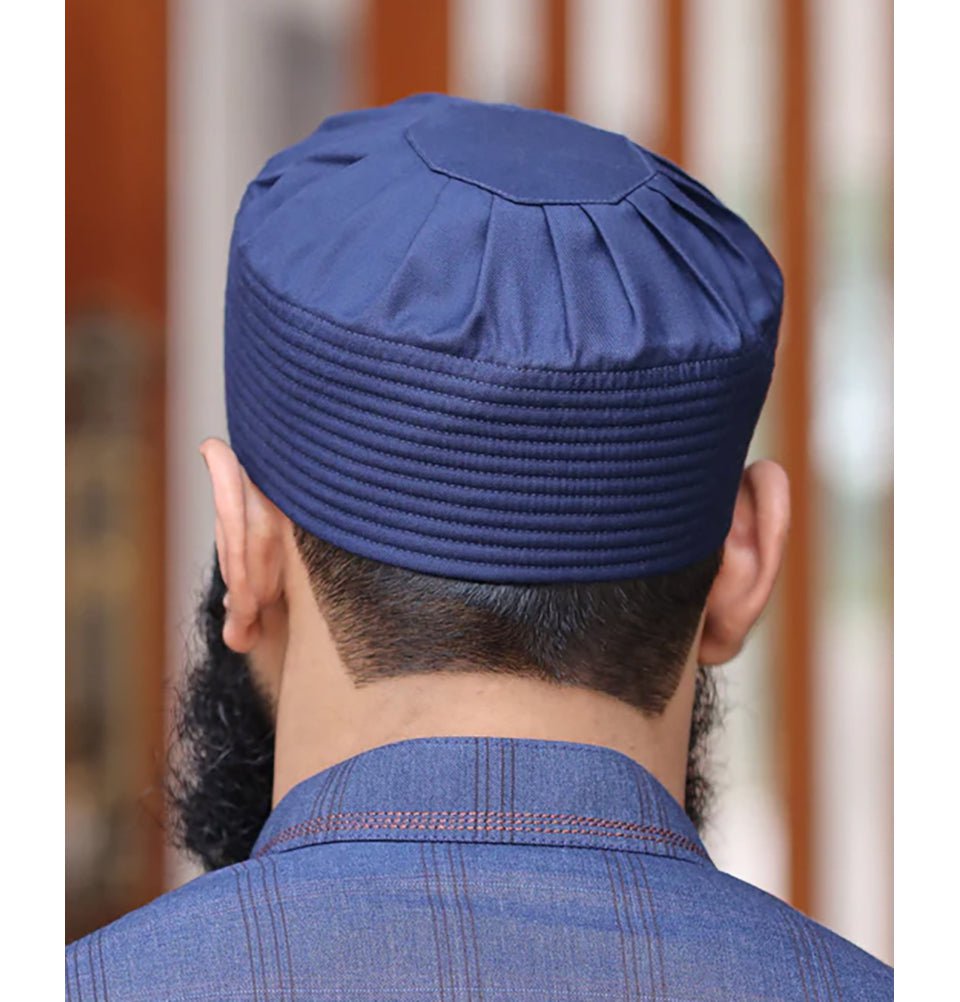 Modefa Kufi Men's Soft Islamic Turban Kufi - Navy