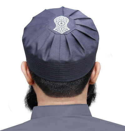 Modefa Kufi Men's Soft Islamic Turban Kufi - Sandal Navy