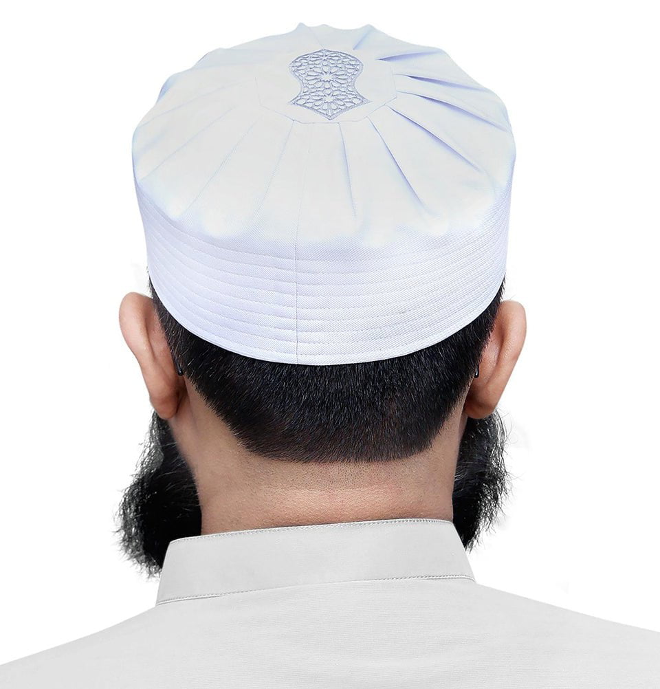 Modefa Kufi Men's Soft Islamic Turban Kufi - Sandal White